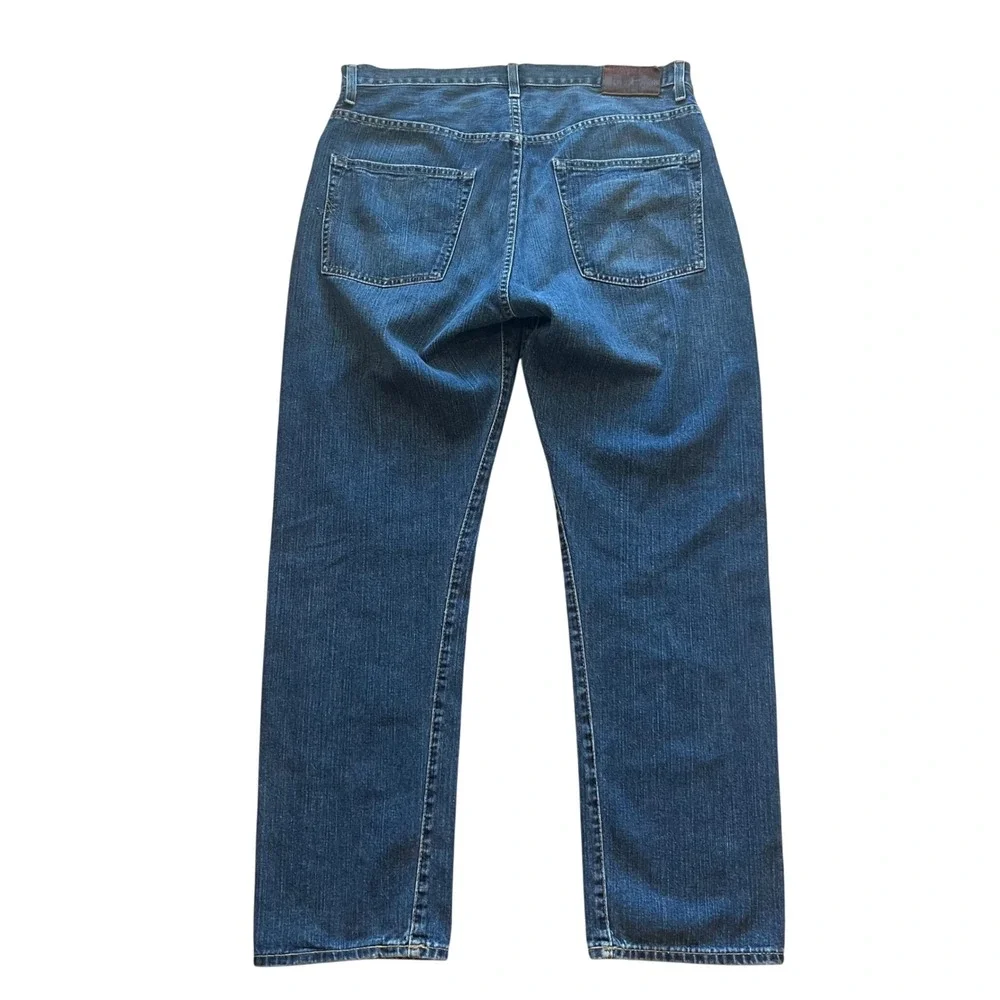 Polo Ralph Lauren Mens Straight Leg Jeans Medium Wash Blue Denim 34x30